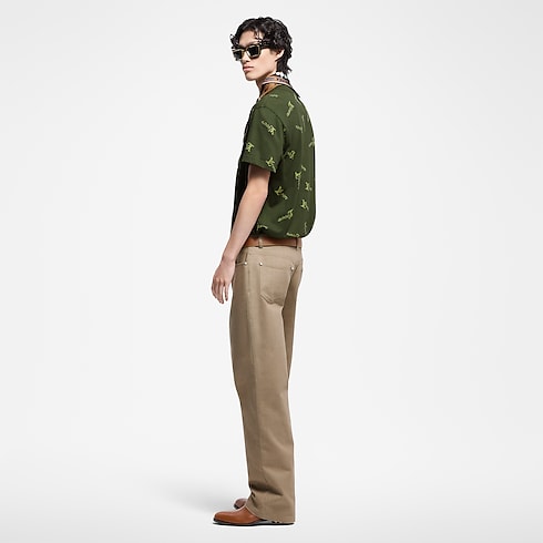 Jacquard Cotton T-Shirt in Men's Ready-to-Wear T-Shirts and Polos collections by Louis Vuitton (Product zoom)