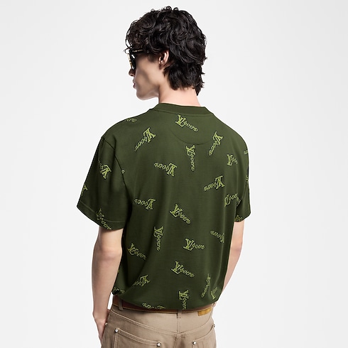 Jacquard Cotton T-Shirt in Men's Ready-to-Wear T-Shirts and Polos collections by Louis Vuitton (Product zoom)