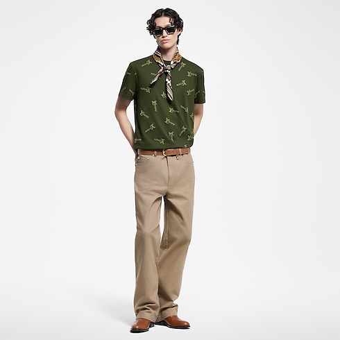 Jacquard Cotton T-Shirt in Men's Ready-to-Wear T-Shirts and Polos collections by Louis Vuitton (Product zoom)