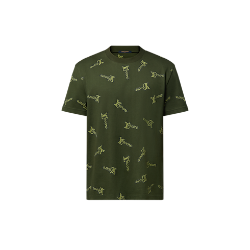Jacquard Cotton T-Shirt in Men's Ready-to-Wear T-Shirts and Polos collections by Louis Vuitton (Product zoom)