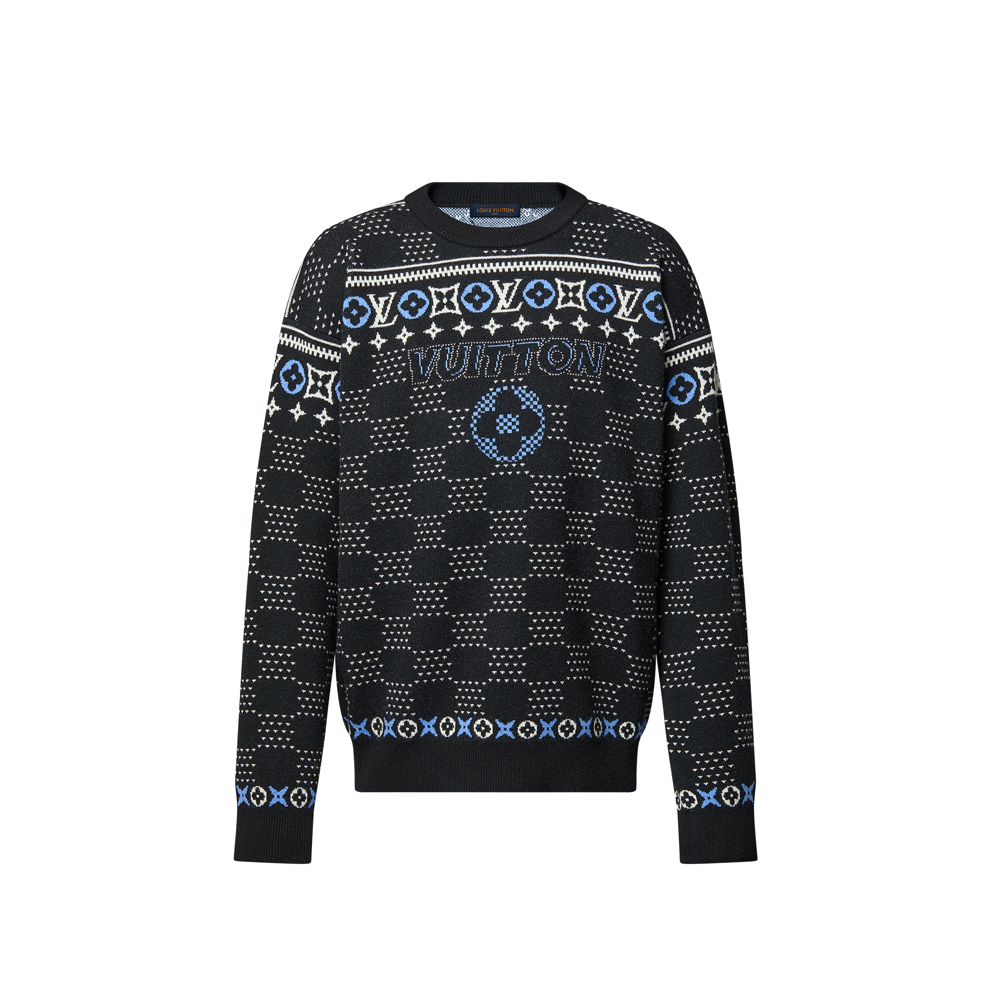 Jacquard Wool Pullover  in New