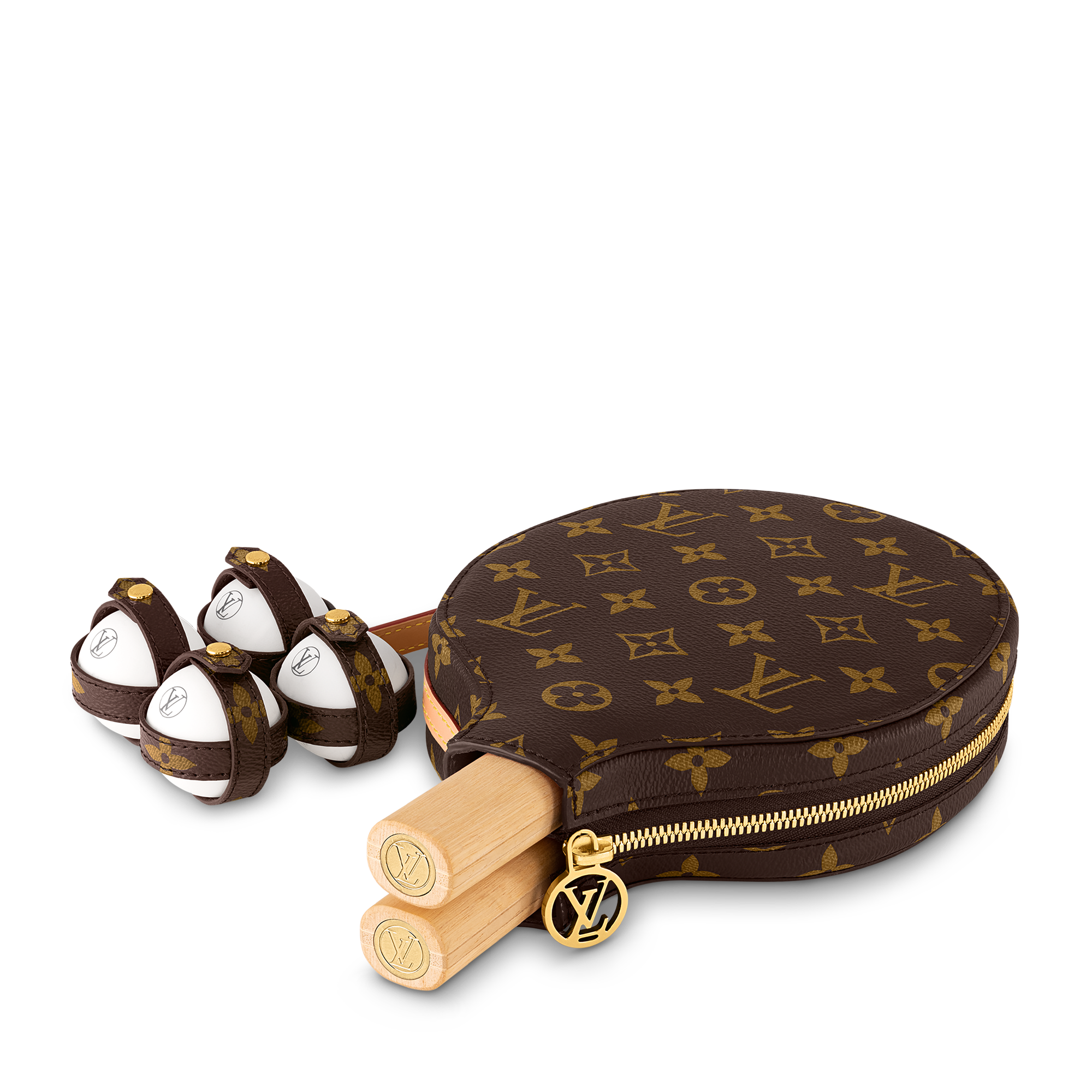 James Ping Pong Set Monogram Canvas in Trunks, Travel and Home