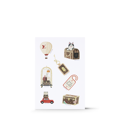 Jane Notebook MM & Stickers Carnets de Palace Sunset S00 in Trunks, Travel and Home's Library and Stationery Office and Writing collections by Louis Vuitton (Product zoom)