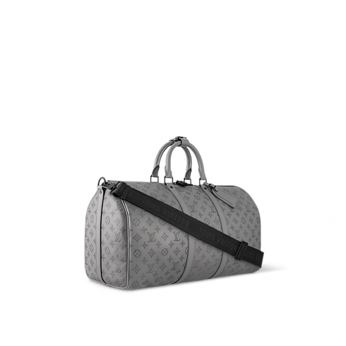 Keepall 50B Bag Monogram Shadow Leather in Men's Discontinued Product Obs 11 collections by Louis Vuitton (Product zoom)