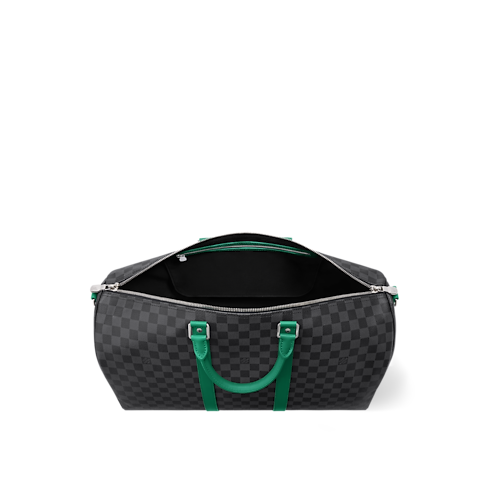 Keepall Bandoulière Damier Graphite Canvas in Bags and Small Leather Goods's Men Bags LV Icons collections by Louis Vuitton (Product zoom)
