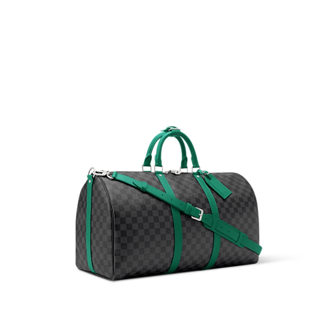 Keepall Bandoulière Damier Graphite Canvas in Bags and Small Leather Goods's Men Bags LV Icons collections by Louis Vuitton (Product zoom)