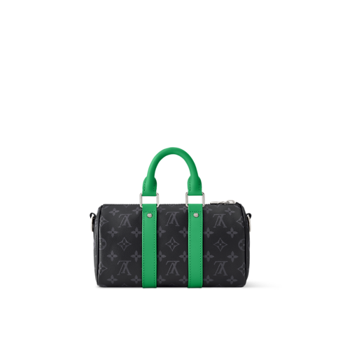 Keepall Bandoulière 25 Monogram Eclipse in Bags and Small Leather Goods's Men Bags LV Icons collections by Louis Vuitton (Product zoom)