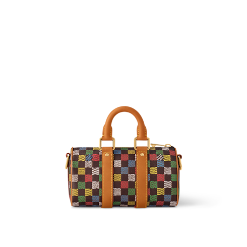 Keepall Bandoulière 25 Damier Ebene Canvas in Bags and Small Leather Goods's Men Bags LV Icons collections by Louis Vuitton (Product zoom)