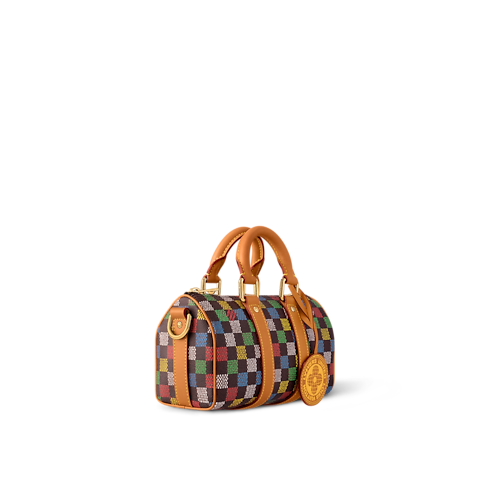 Keepall Bandoulière 25 Damier Ebene Canvas in Bags and Small Leather Goods's Men Bags LV Icons collections by Louis Vuitton (Product zoom)