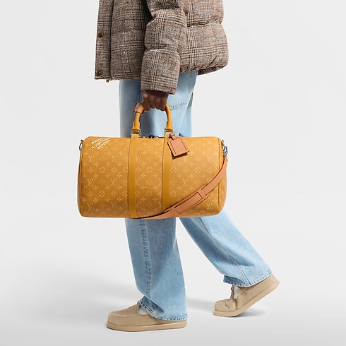 Keepall Bandoulière 45 Monogram Heritage in Men's Travel Softsided Luggage and Duffle Bags collections by Louis Vuitton (Product zoom)