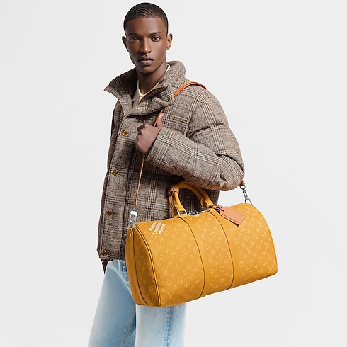 Keepall Bandoulière 45 Monogram Heritage in Men's Travel Softsided Luggage and Duffle Bags collections by Louis Vuitton (Product zoom)