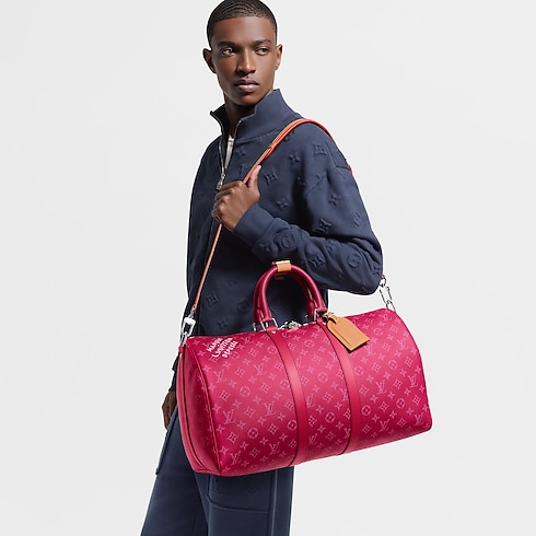 Keepall Bandoulière 45 Monogram Heritage in Men's Travel Softsided Luggage and Duffle Bags collections by Louis Vuitton (Product zoom)