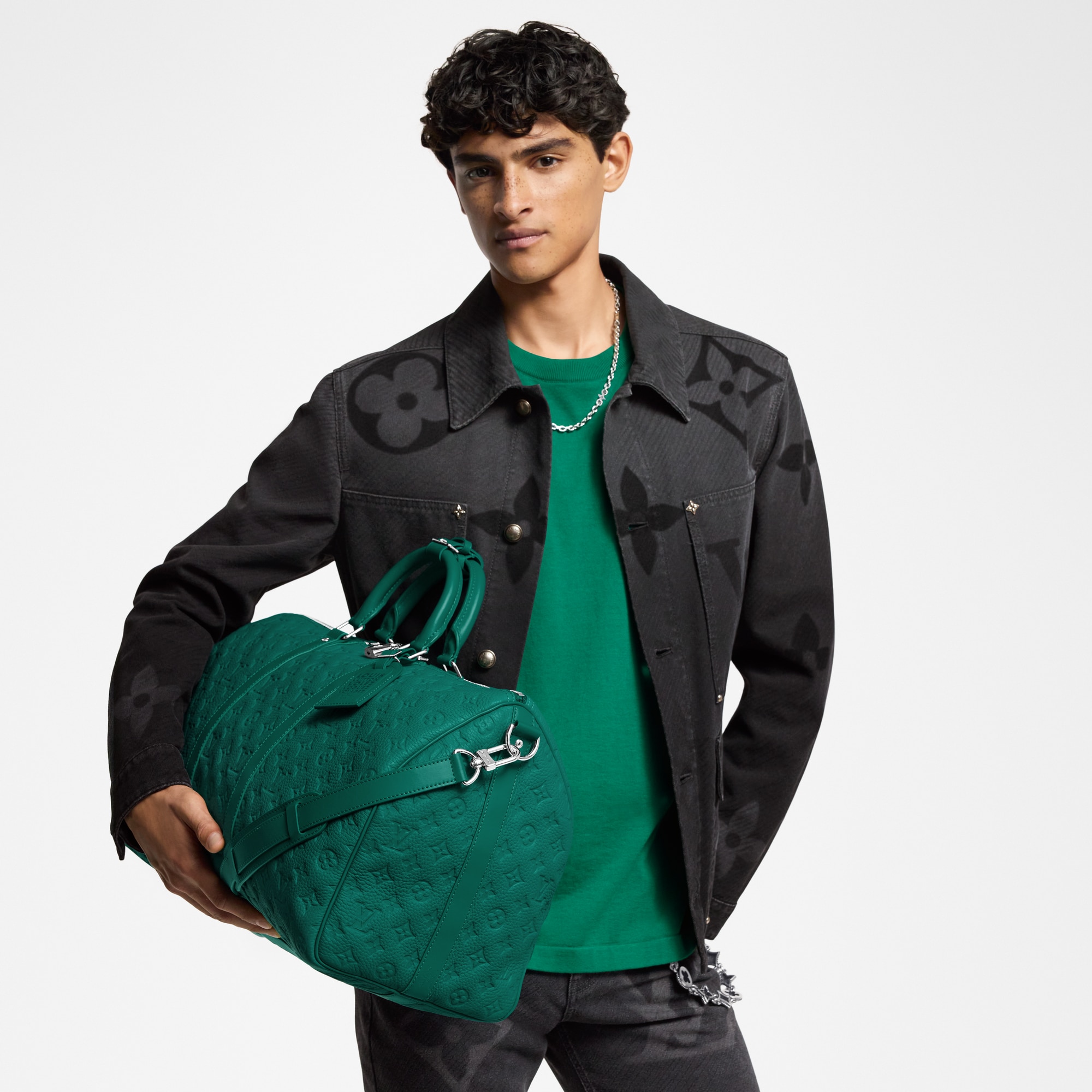 Keepall Bandoulière 50 Taurillon Monogram in Bags and Small Leather Goods