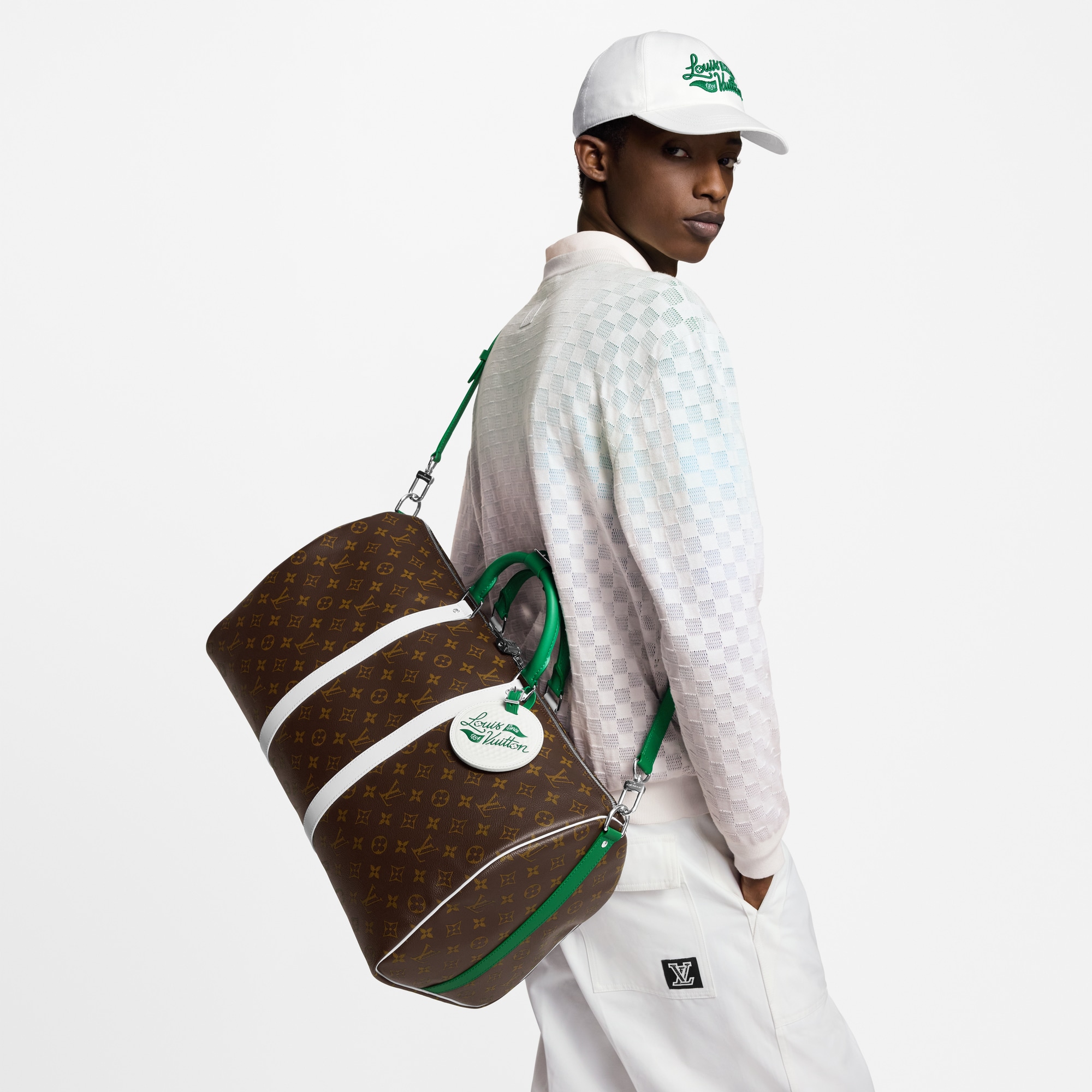 Keepall Bandoulière 50 Monogram Macassar Canvas in Bags and Small Leather Goods