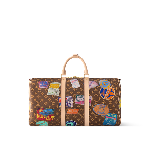 Keepall Bandoulière 50 Other Monogram Canvas in Women's Travel Softsided Luggage and Duffle Bags collections by Louis Vuitton (Product zoom)