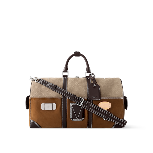 Keepall Bandoulière 50 Autres Cuirs Monogram in Men's Travel Softsided Luggage and Duffle Bags collections by Louis Vuitton (Product zoom)