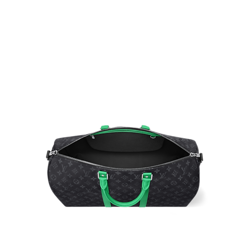 Keepall Bandoulière 50 Monogram Eclipse Canvas in Bags and Small Leather Goods's Men Bags LV Icons collections by Louis Vuitton (Product zoom)