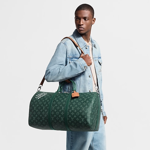 Keepall Bandoulière 50 Monogram Heritage in Men's Travel Softsided Luggage and Duffle Bags collections by Louis Vuitton (Product zoom)