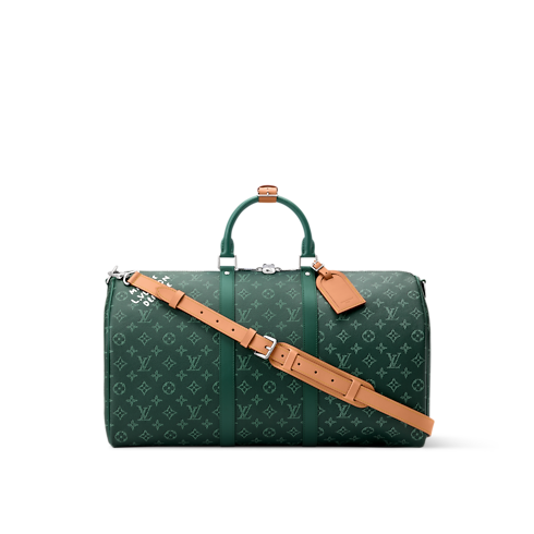 Keepall Bandoulière 50 Monogram Heritage in Men's Travel Softsided Luggage and Duffle Bags collections by Louis Vuitton (Product zoom)