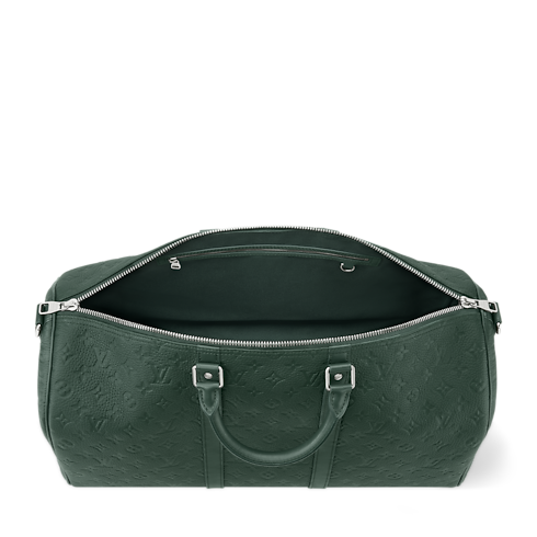 Keepall Bandoulière 50 Taurillon Monogram in Men's Travel Softsided Luggage and Duffle Bags collections by Louis Vuitton (Product zoom)