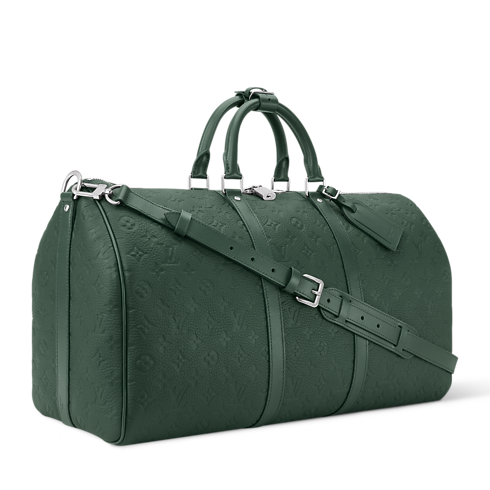 Keepall Bandoulière 50 Taurillon Monogram in Men's Travel Softsided Luggage and Duffle Bags collections by Louis Vuitton (Product zoom)