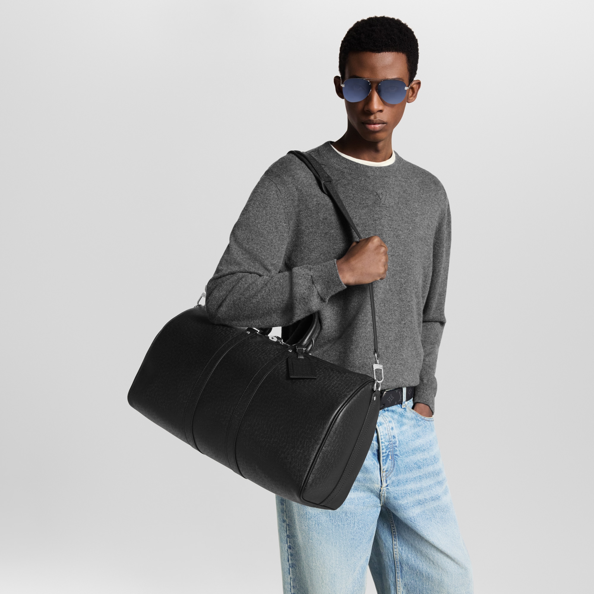 Keepall Bandoulière 50 Taiga Leather in Men