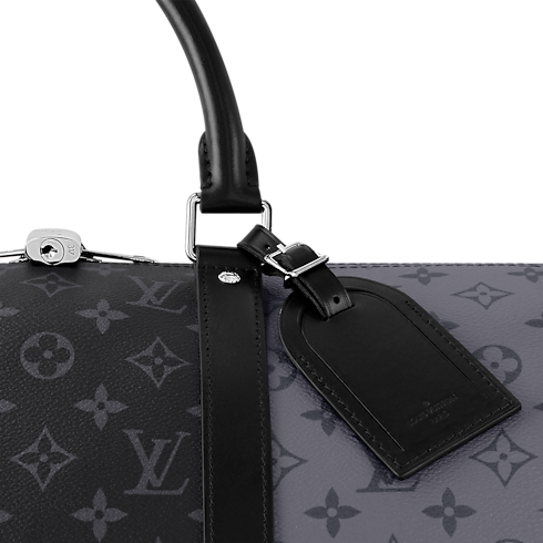 Keepall Bandoulière 50 Monogram Eclipse Canvas in Men's Travel Softsided Luggage and Duffle Bags collections by Louis Vuitton (Product zoom)