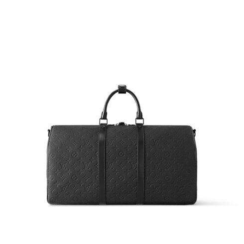 Keepall Bandoulière 50 Bag Monogram Taurillon Leather in Trunks, Travel and Home's Travel Bags and Rolling Luggage Travel Bags collections by Louis Vuitton (Product zoom)