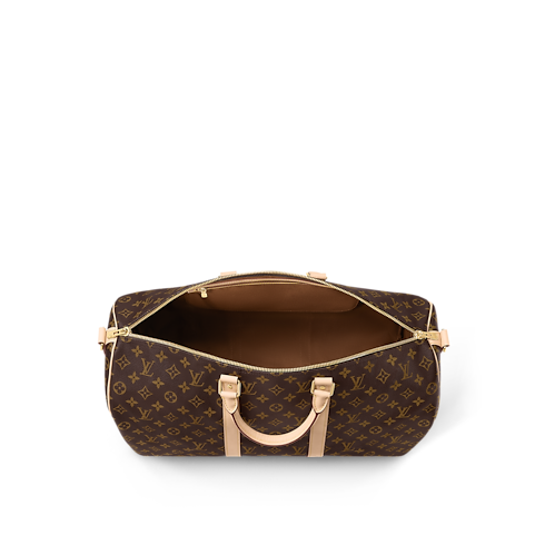 Keepall Bandoulière 50 Mon Monogram Monogram Canvas in Gifts's Personalization Travel Personalization collections by Louis Vuitton (Product zoom)