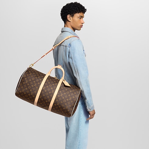 Keepall Bandoulière 55 Mon Monogram Monogram Canvas in Gifts's Personalization Travel Personalization collections by Louis Vuitton (Product zoom)
