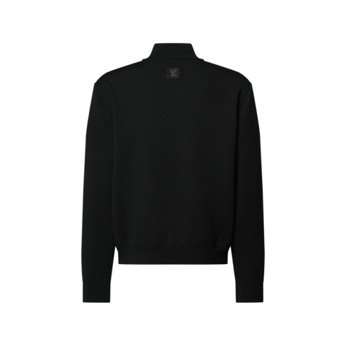 Knit Blouson With Leather Bands in Men's New In Men } collections by Louis Vuitton (Product zoom)