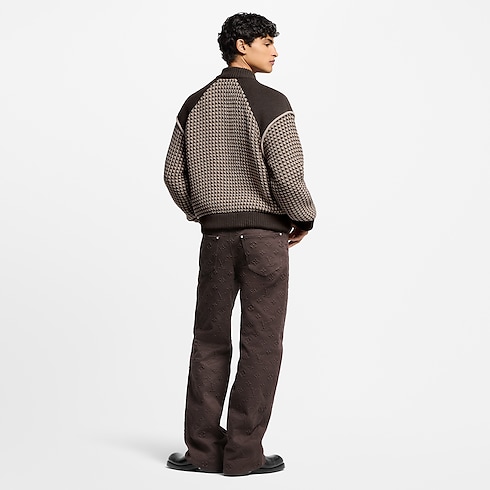 Knitted Cotton Jacquard Bomber in Men's Ready-to-Wear All Ready-to-Wear collections by Louis Vuitton (Product zoom)
