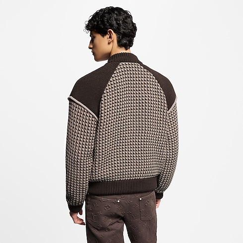 Knitted Cotton Jacquard Bomber in Men's Ready-to-Wear All Ready-to-Wear collections by Louis Vuitton (Product zoom)