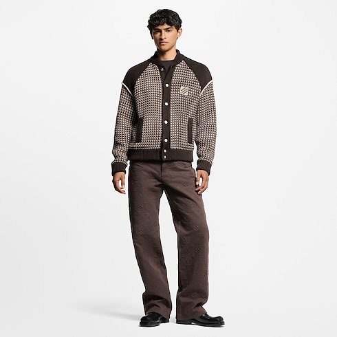 Knitted Cotton Jacquard Bomber in Men's Ready-to-Wear All Ready-to-Wear collections by Louis Vuitton (Product zoom)