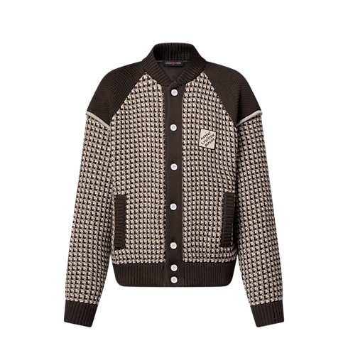 Knitted Cotton Jacquard Bomber in Men's Ready-to-Wear All Ready-to-Wear collections by Louis Vuitton (Product zoom)