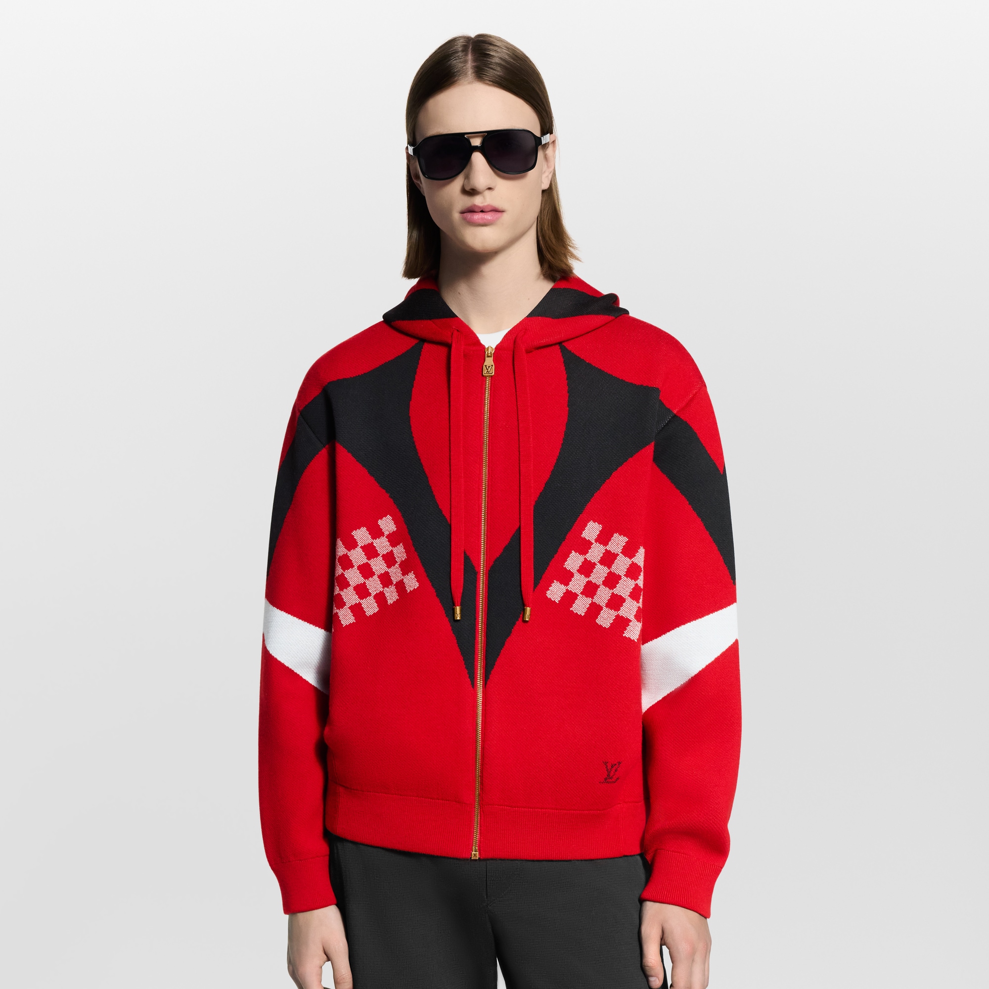 Knitted Hooded Blouson  in New