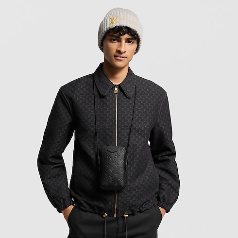 Lace Up Pouch Monogram Shadow Leather in Men's Bags All Collections collections by Louis Vuitton (Product zoom)