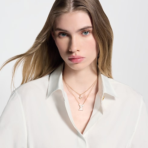 Lady LV Pearlescent Necklace S00 in Women's Fashion Jewellery Necklaces collections by Louis Vuitton (Product zoom)