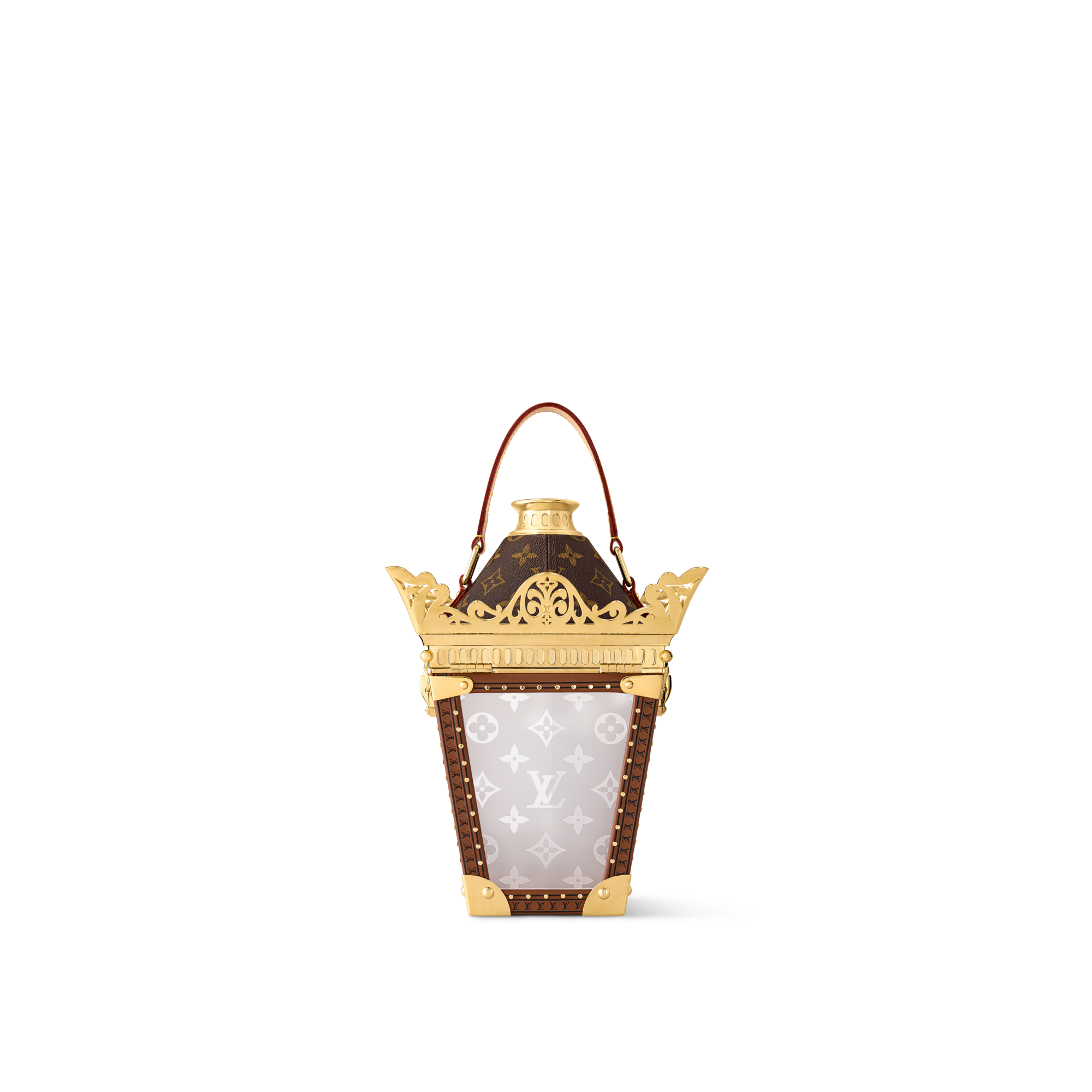 Lantern Trunk Gold Monogram Canvas in Trunks, Travel and Home