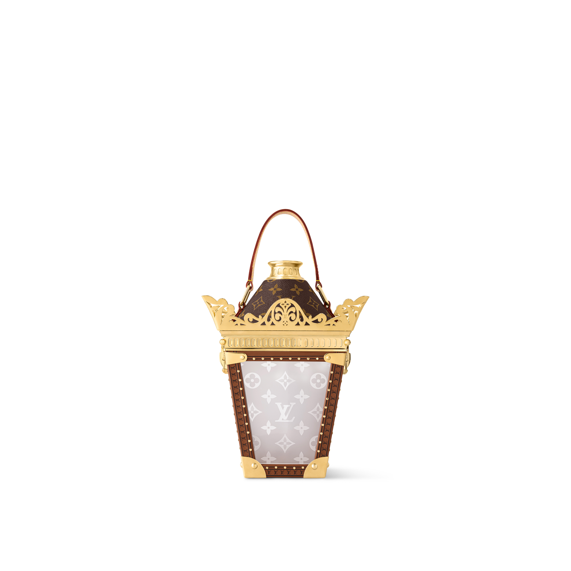Lantern Trunk Gold Monogram Canvas in Trunks, Travel and Home