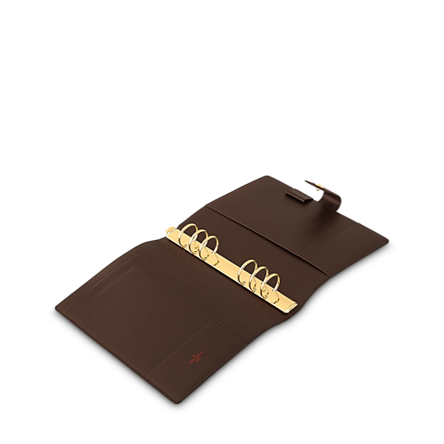 Large Ring Agenda Cover Damier Ebene Canvas in Bags and Small Leather Goods's Leather Goods Personalisation } collections by Louis Vuitton (Product zoom)