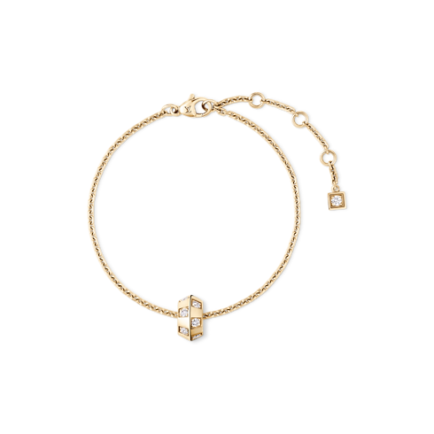 Le Damier de Louis Vuitton Chain Bracelet, Yellow Gold and Diamonds in Jewellery's Categories Bracelets collections by Louis Vuitton (Product zoom)