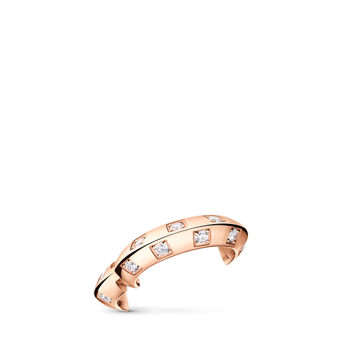 Le Damier de Louis Vuitton Earcuff, Rose Gold and Diamonds in Jewellery's Categories Earrings collections by Louis Vuitton (Product zoom)