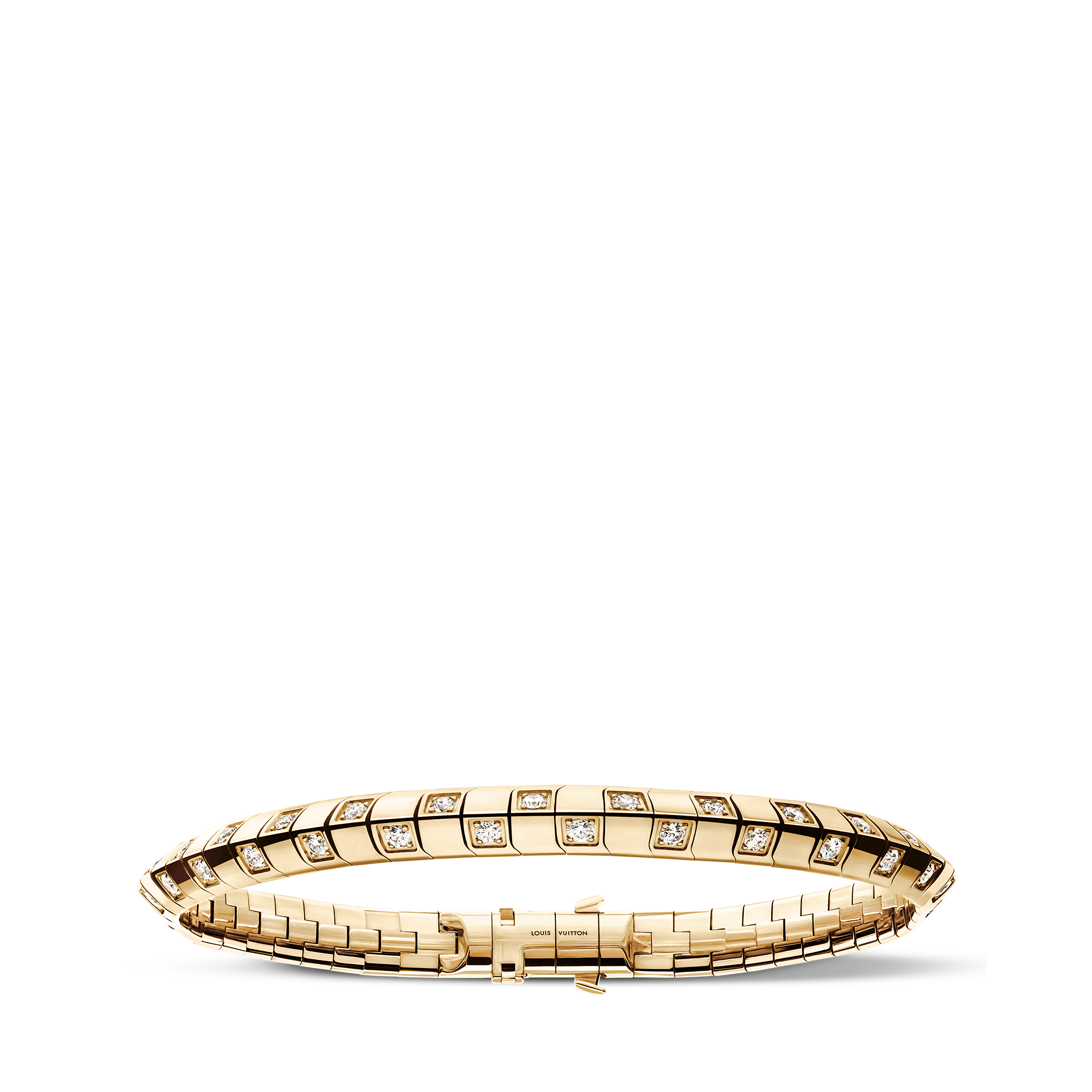 Le Damier de Louis Vuitton Medium Bracelet, Yellow Gold and Diamonds  in Jewellery