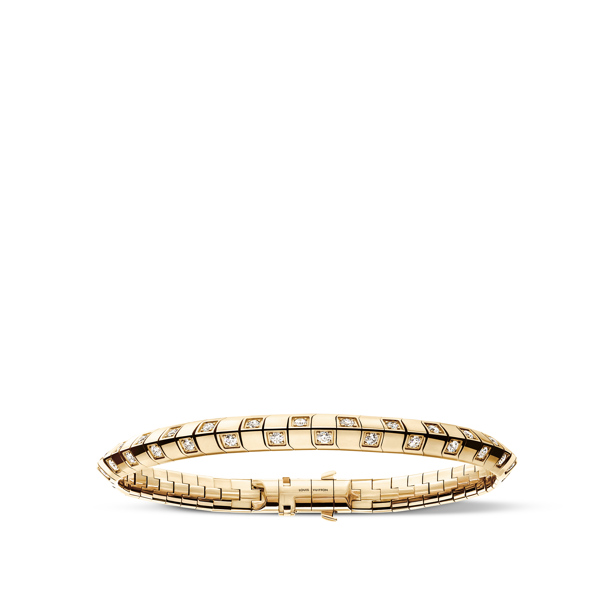 Le Damier de Louis Vuitton Medium Bracelet, Yellow Gold and Diamonds  in Jewellery