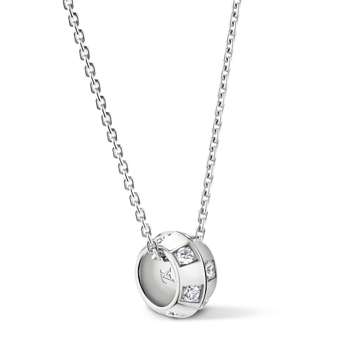 Le Damier de Louis Vuitton Pendant, White Gold and Diamonds in Jewellery's Categories Necklaces and Pendants collections by Louis Vuitton (Product zoom)