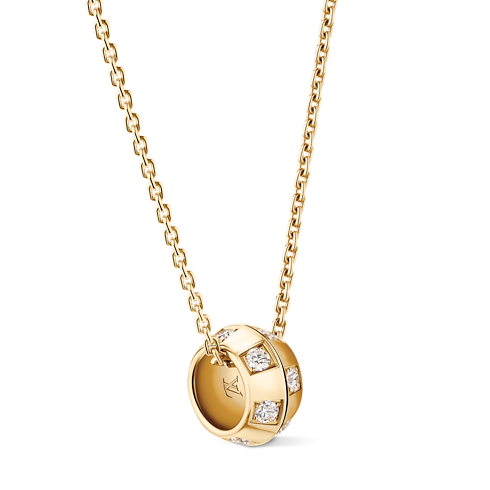 Le Damier de Louis Vuitton Pendant, Yellow Gold and Diamonds in Jewellery's Categories Necklaces and Pendants collections by Louis Vuitton (Product zoom)