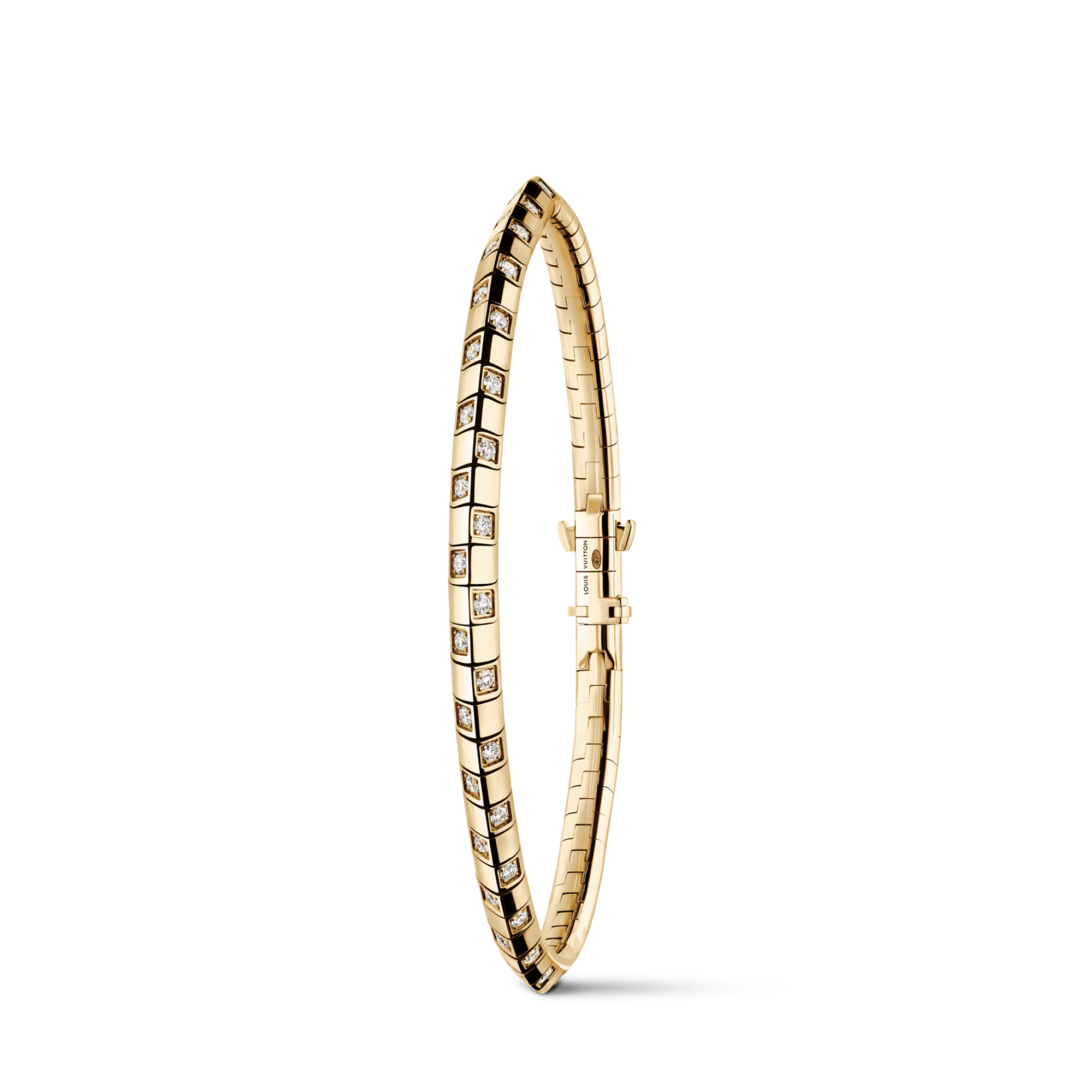 Le Damier de Louis Vuitton Small Bracelet, Yellow Gold and Diamonds  in Jewellery