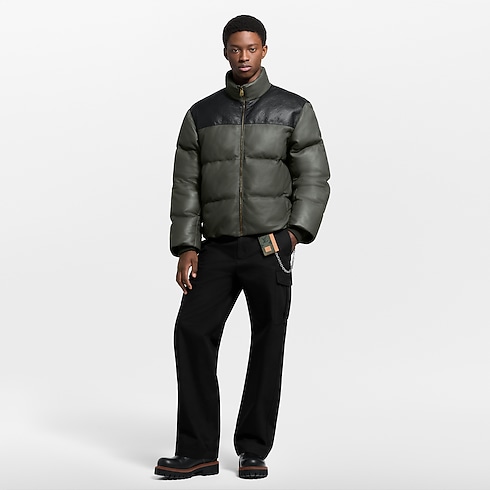 Leather Down Jacket in Men's Ready-to-Wear Outerwear and Coats collections by Louis Vuitton (Product zoom)