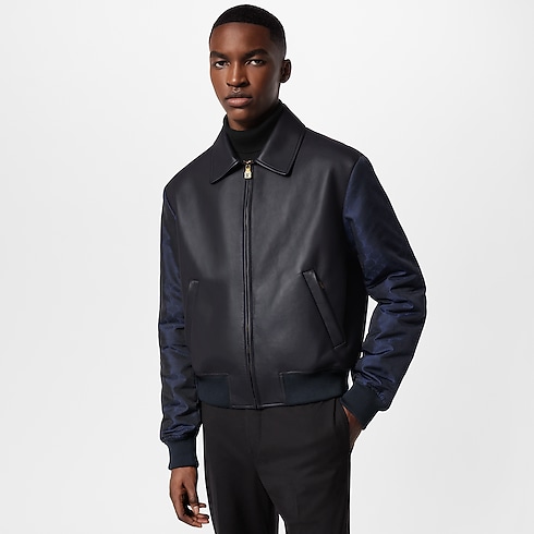 Leather Mix Blouson in Men's Ready-to-Wear Outerwear and Coats collections by Louis Vuitton (Product zoom)